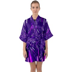 Space Trip 2 Quarter Sleeve Kimono Robe by jumpercat