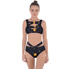 Solar System Bandaged Up Bikini Set  by Sapixe