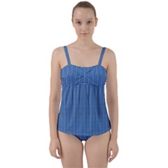 Star Flower Tiles Twist Front Tankini Set by jumpercat