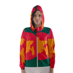 Flag Of Bangladesh, 1971 Hooded Wind Breaker (women) by abbeyz71