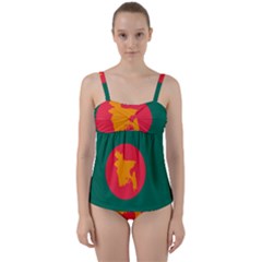 Flag Of Bangladesh, 1971 Twist Front Tankini Set by abbeyz71