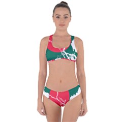 Flag Map Of Bangladesh Criss Cross Bikini Set by abbeyz71