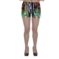 April   Birds Of Paradise Skinny Shorts by bestdesignintheworld