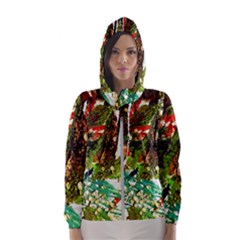 April   Birds Of Paradise Hooded Wind Breaker (women) by bestdesignintheworld