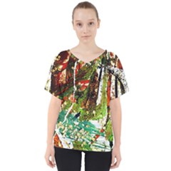 April   Birds Of Paradise V-neck Dolman Drape Top by bestdesignintheworld