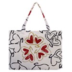 Love Love hearts Zipper Medium Tote Bag