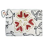 Love Love hearts Canvas Cosmetic Bag (XL)