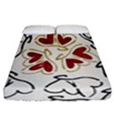 Love Love Hearts Fitted Sheet (Queen Size) View1