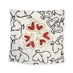 Love Love Hearts Square Tapestry (Small)