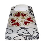 Love Love Hearts Fitted Sheet (Single Size)