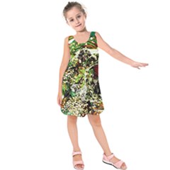 April   Birds Of Paradise 5 Kids  Sleeveless Dress by bestdesignintheworld