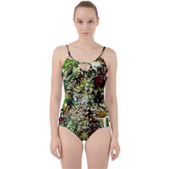 April   Birds Of Paradise 5 Cut Out Top Tankini Set by bestdesignintheworld