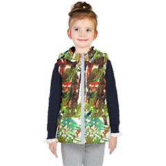 April -    Birds Of Paradise Kid s Hooded Puffer Vest by bestdesignintheworld