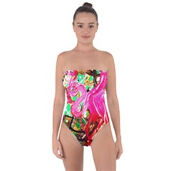 Dscf2035 - Flamingo On A Chad Lake Tie Back One Piece Swimsuit by bestdesignintheworld