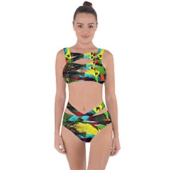 Yellow Dolphins   Blue Lagoon 3 Bandaged Up Bikini Set  by bestdesignintheworld