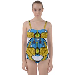 Emblem Of Royal Brunei Air Force Twist Front Tankini Set by abbeyz71