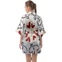 Loving Hearts Quarter Sleeve Kimono Robe View2