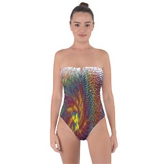 Fire New Year S Eve Spark Sparkler Tie Back One Piece Swimsuit