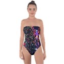 Abstract Background Celebration Tie Back One Piece Swimsuit View1