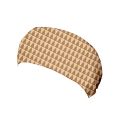 Pattern Gingerbread Brown Yoga Headband by Sapixe
