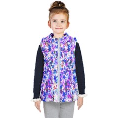 Star Abstract Advent Christmas Kid s Hooded Puffer Vest by Sapixe