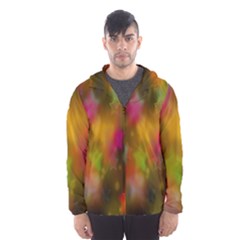 Star Background Texture Pattern Hooded Wind Breaker (men) by Sapixe