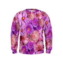 Flowers Blossom Bloom Nature Color Kids  Sweatshirt