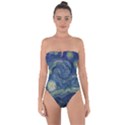 The Starry Night  Tie Back One Piece Swimsuit View1