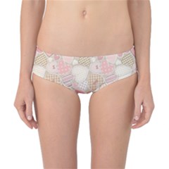 Cute Romantic Hearts Pattern Classic Bikini Bottoms by yoursparklingshop