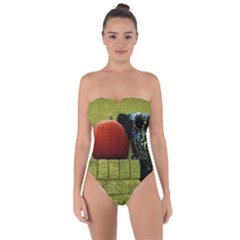 Pumpkins 10 Tie Back One Piece Swimsuit by bestdesignintheworld