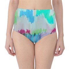 Abstract Background Classic High-waist Bikini Bottoms by Modern2018