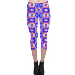 Artwork By Patrick-colorful-33 Capri Leggings  by ArtworkByPatrick