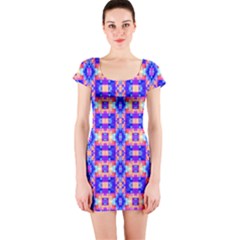 Artwork By Patrick-colorful-33 Short Sleeve Bodycon Dress by ArtworkByPatrick