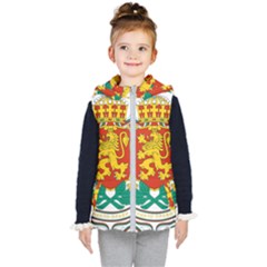 Coat Of Arms Of Bulgaria Kid s Hooded Puffer Vest by abbeyz71