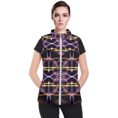 Wallpaper Abstract Art Light Women s Puffer Vest by Simbadda