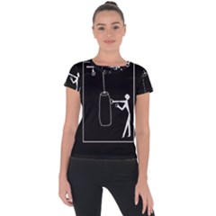 Drawing  Short Sleeve Sports Top 