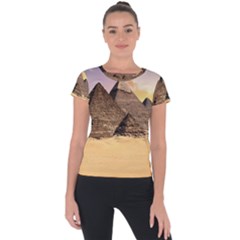 Ancient Archeology Architecture Short Sleeve Sports Top 