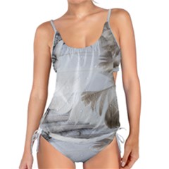 Feather Brown Gray White Natural Photography Elegant Tankini Set by yoursparklingshop
