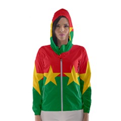Flag Of Burkina Faso Hooded Wind Breaker (women) by abbeyz71