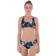 Floral Pattern Criss Cross Bikini Set by Valentinaart