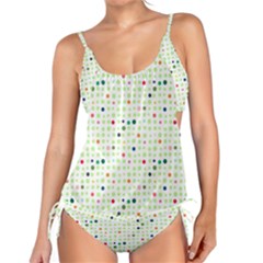 Dotted Pattern Background Full Colour Tankini Set by Modern2018
