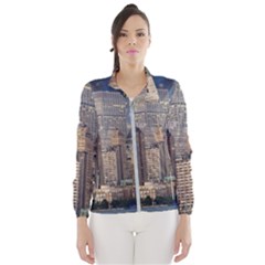 New York Skyline Manhattan Hudson Wind Breaker (women) by Simbadda