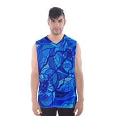 Arcturian Calming Grid - Men s Basketball Tank Top by tealswan