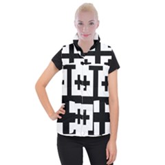 Black Jerusalem Cross  Women s Button Up Vest by abbeyz71