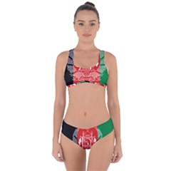 Flag Of Afghanistan Criss Cross Bikini Set by abbeyz71