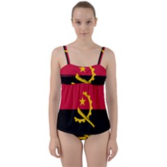 Flag Of Angola Twist Front Tankini Set by abbeyz71