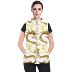 Dragon Animal Beast Creature Women s Puffer Vest by Simbadda