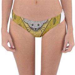 Cheese Rat Mouse Mice Food Cheesy Reversible Hipster Bikini Bottoms