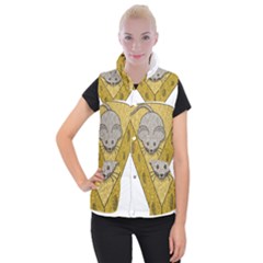 Cheese Rat Mouse Mice Food Cheesy Women s Button Up Vest