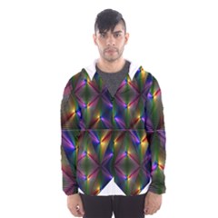 Heart Love Passion Abstract Art Hooded Wind Breaker (men) by Simbadda